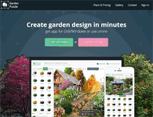 Tablet Screenshot of gardenpuzzle.com